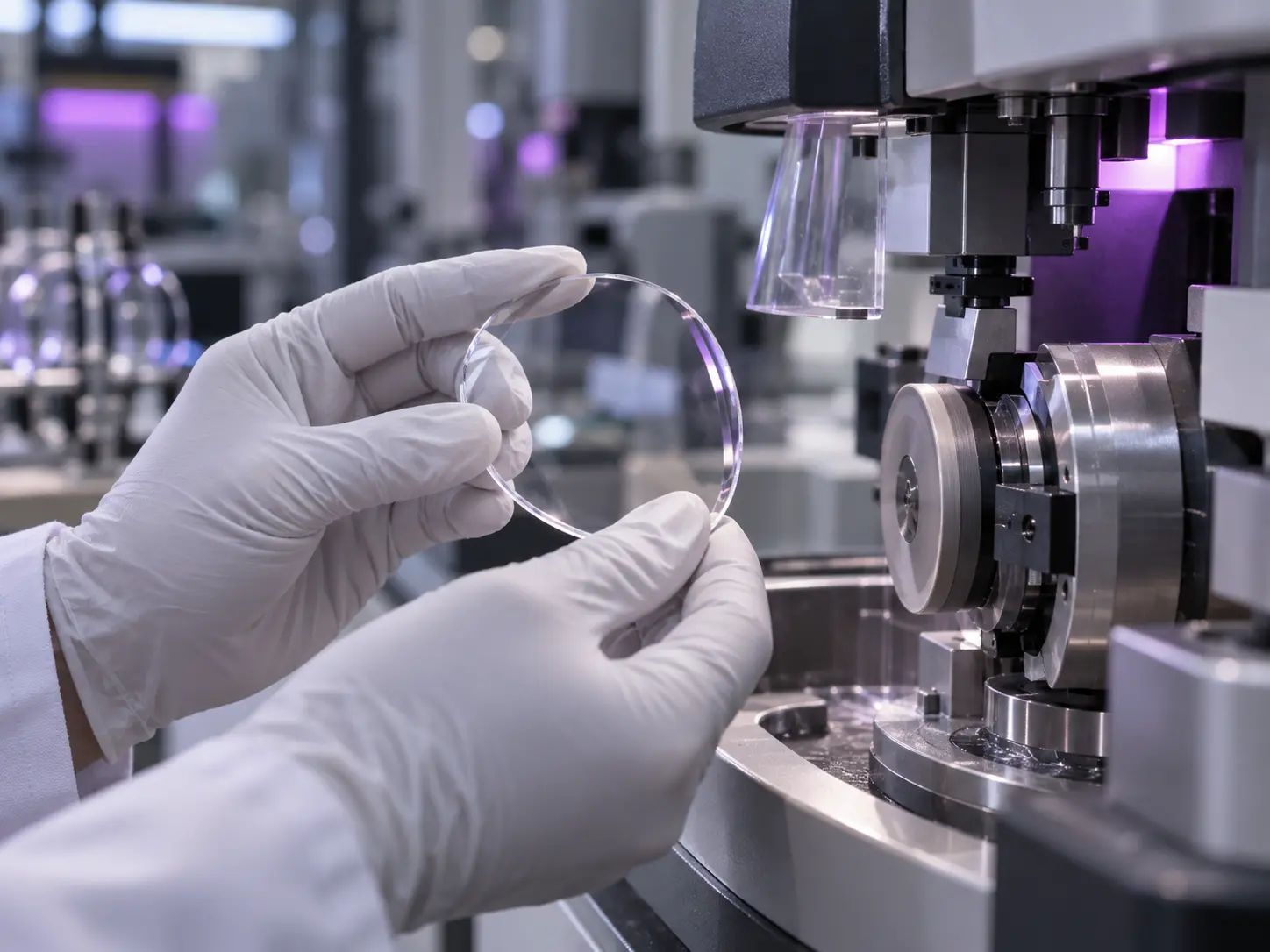 Lens being made in our own production