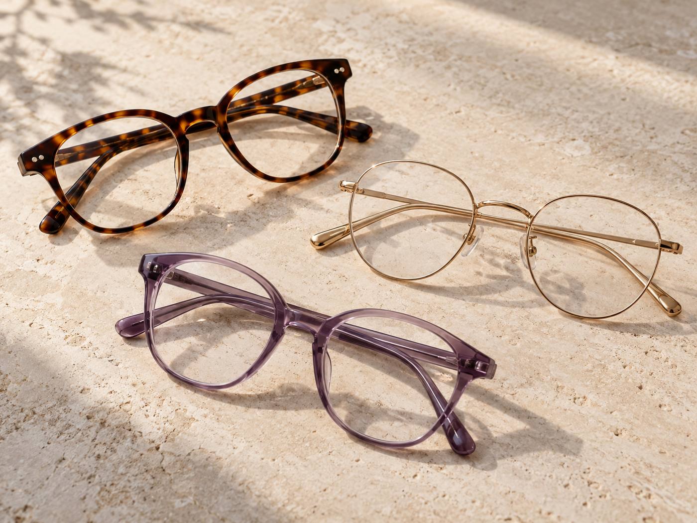 Three different frames to choose from